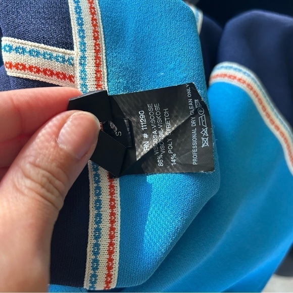 Derek Lam Colorblocked Stretch Knit Dress in Blue‎ sz S - Picture 5 of 5